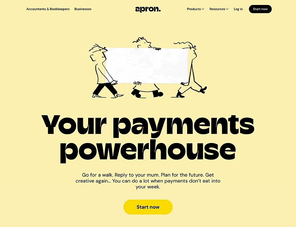 A SaaS landing page hero example