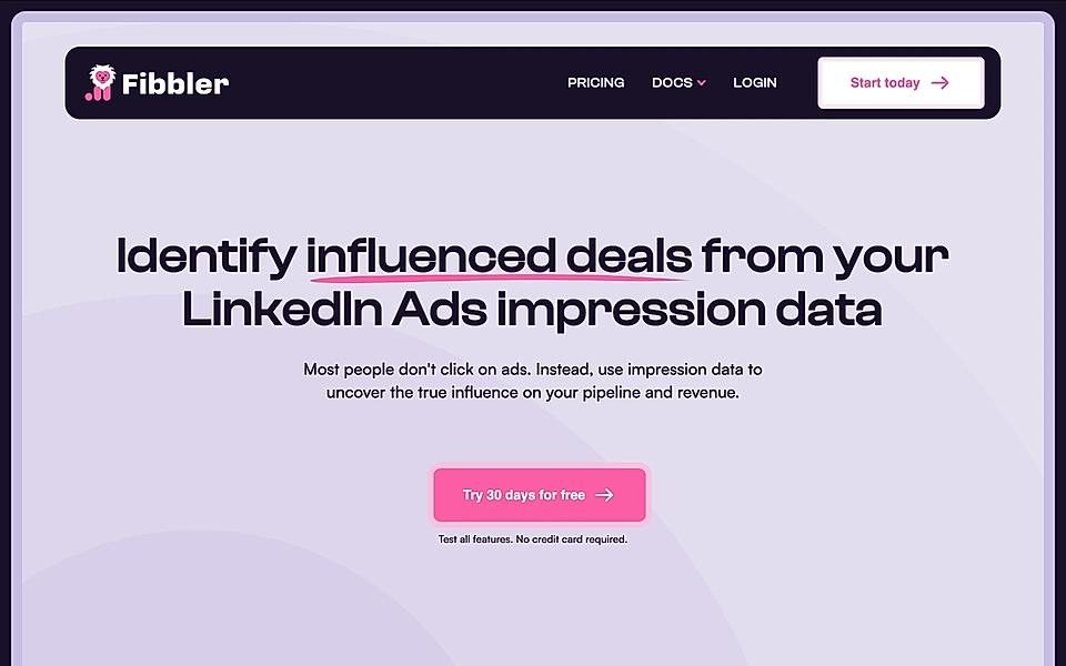 A SaaS landing page hero example