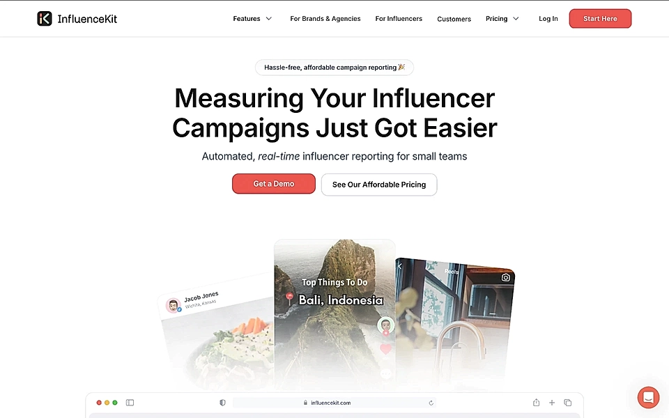 A SaaS landing page hero example