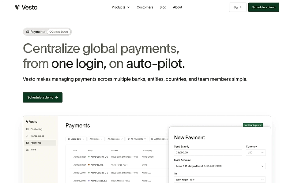 A SaaS landing page hero example