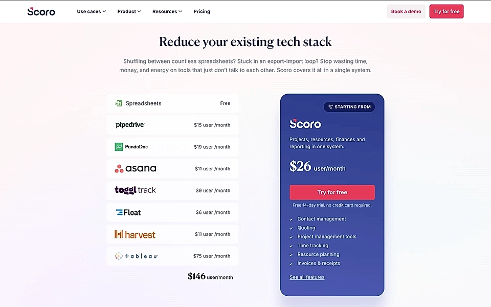A Google Ads landing page pricing section