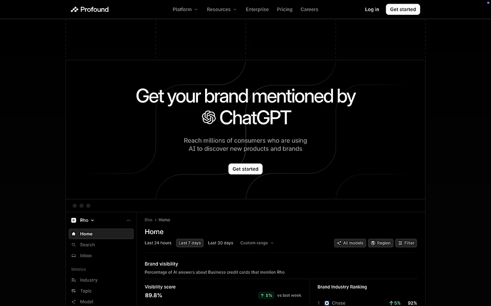 A SaaS landing page hero example