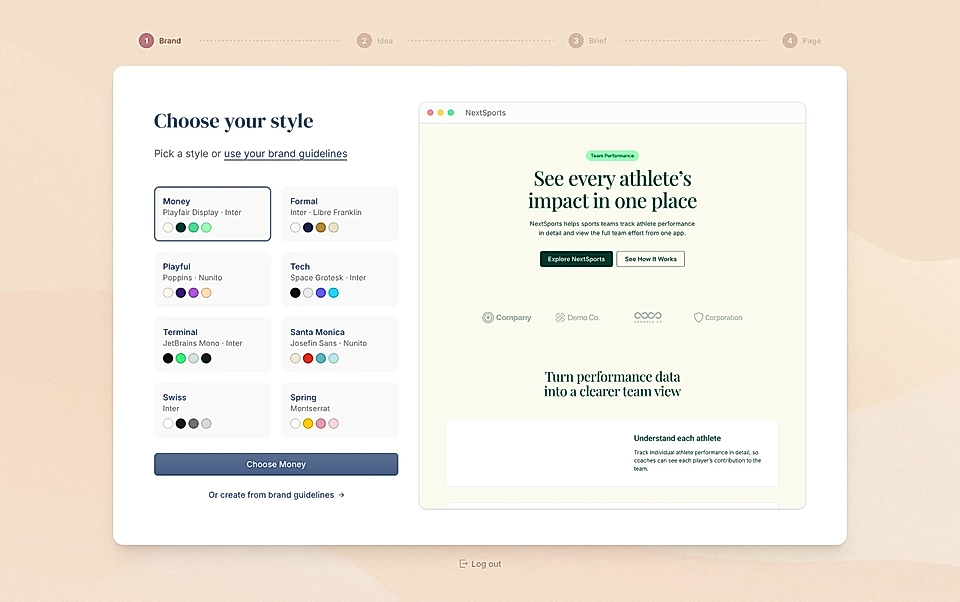 Choose a design template or design your own