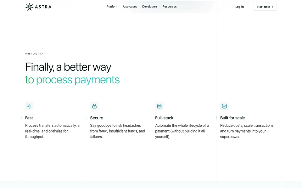 An example of a benefits section on a SaaS website
