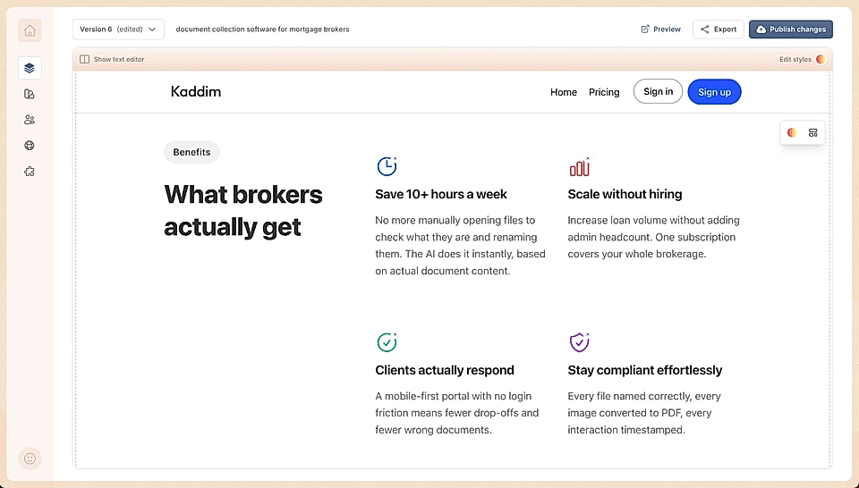 A boxes layout example with colourful icons