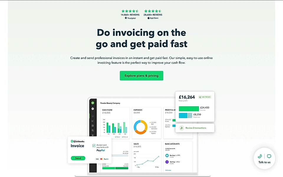 A Google Ads landing page hero example