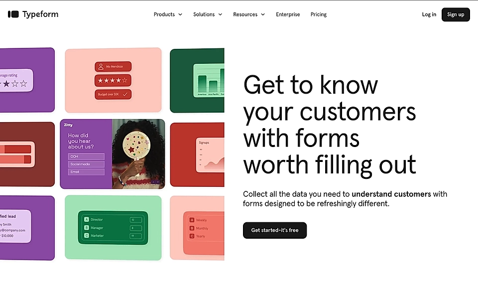 A SaaS landing page hero example