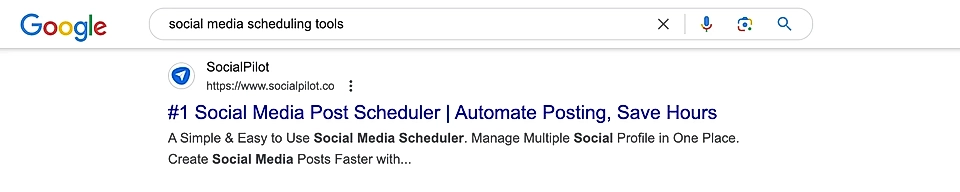 An example of a perfect message match