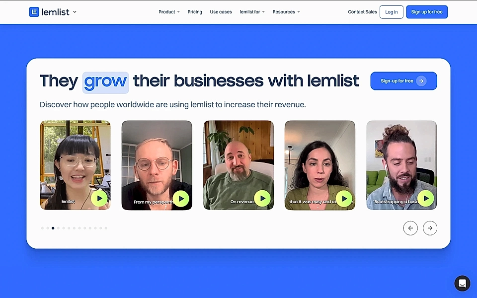 A call-to-action example on a SaaS landing page social proof section