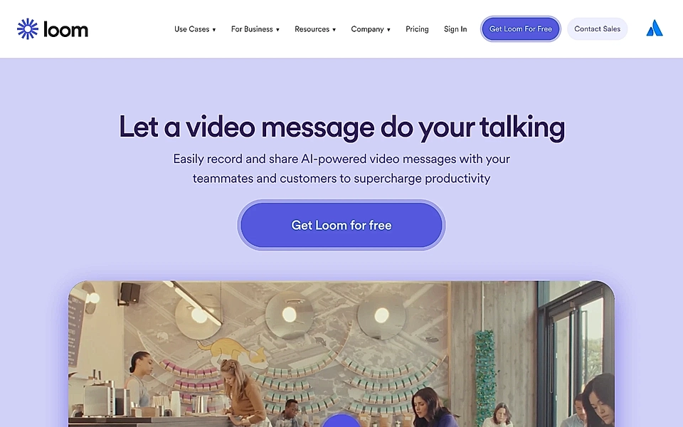 A SaaS value proposition and hero section example