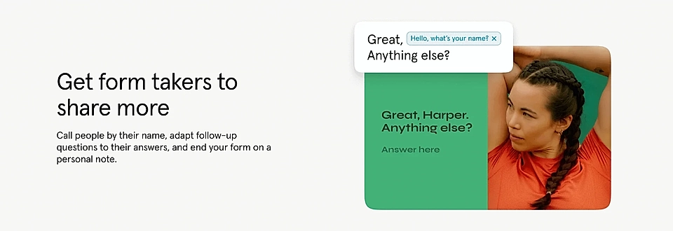 A PPC landing page example and features section
