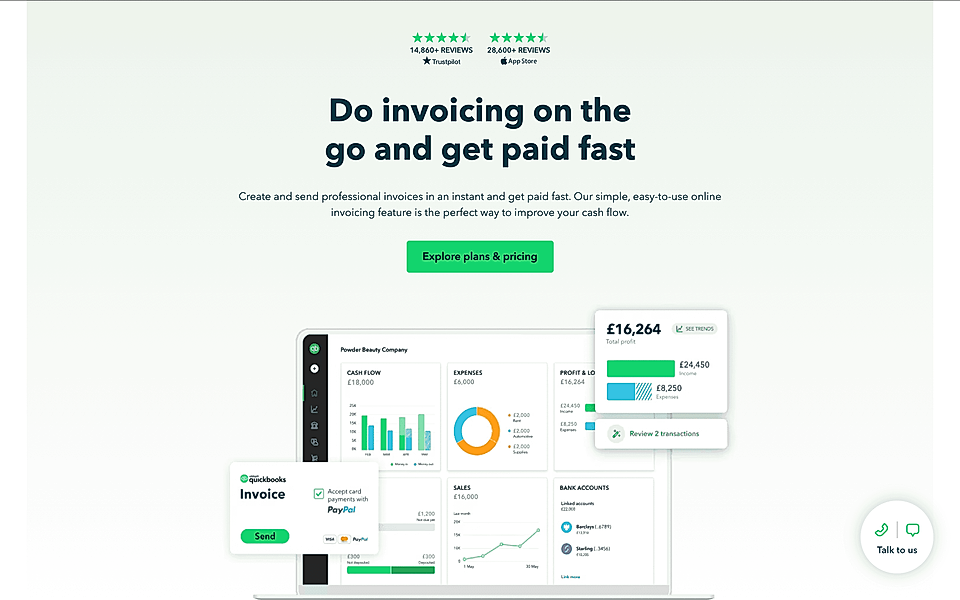 A call-to-action example on a SaaS landing page hero