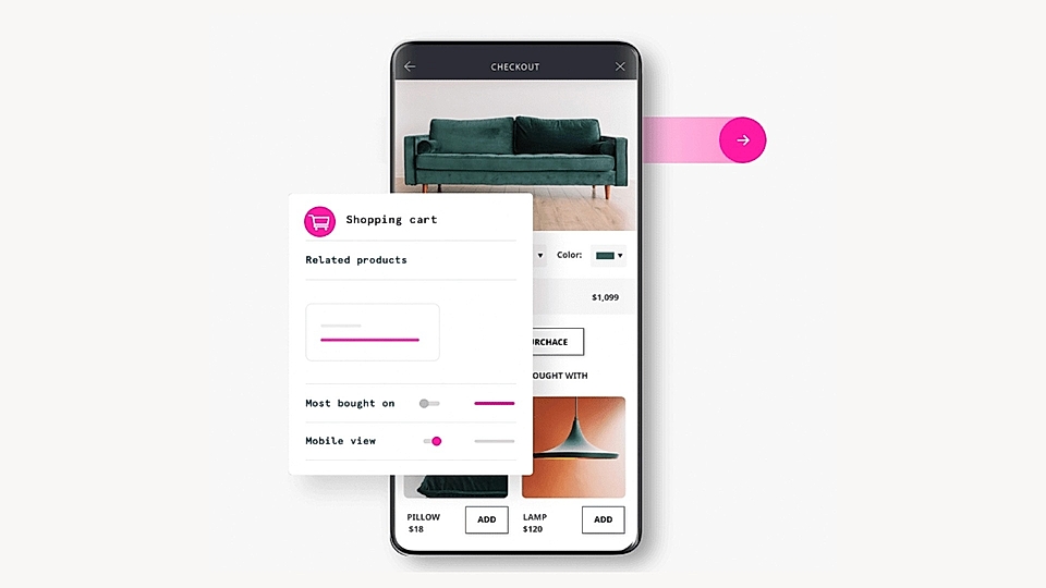 A user interface of a website optimization tool