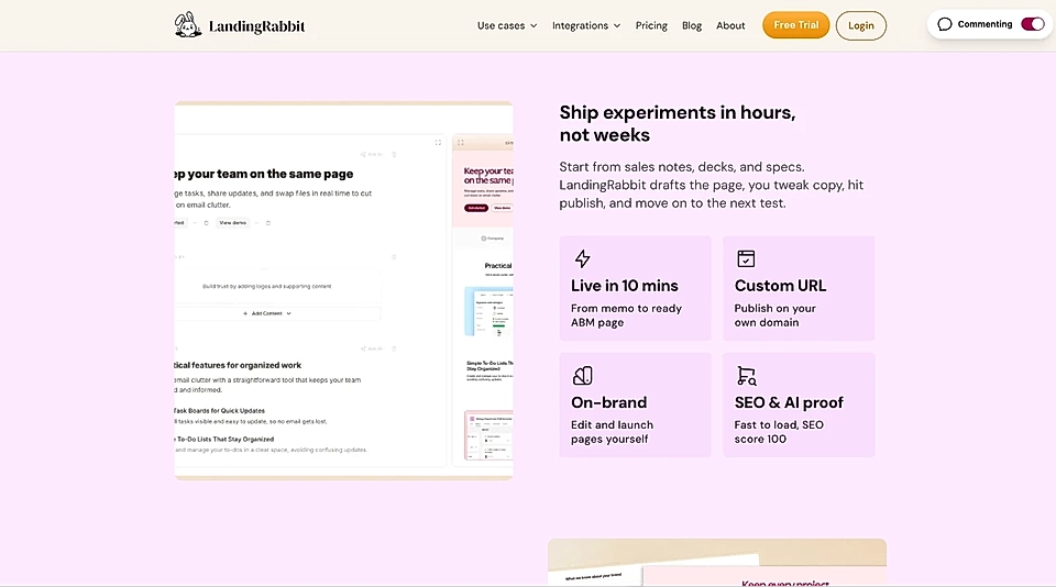 An example of boxes in the Alternate section