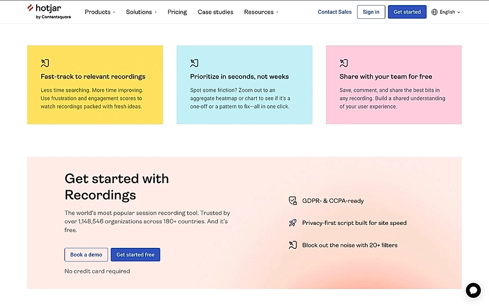 A benefits section example on a SaaS landing page
