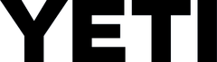 Bold, stylized logo of 'YETI' in uppercase letters with a modern design.