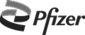 Pfizer logo design featuring a stylized letter 'P' and the word 'Pfizer' in a modern font.