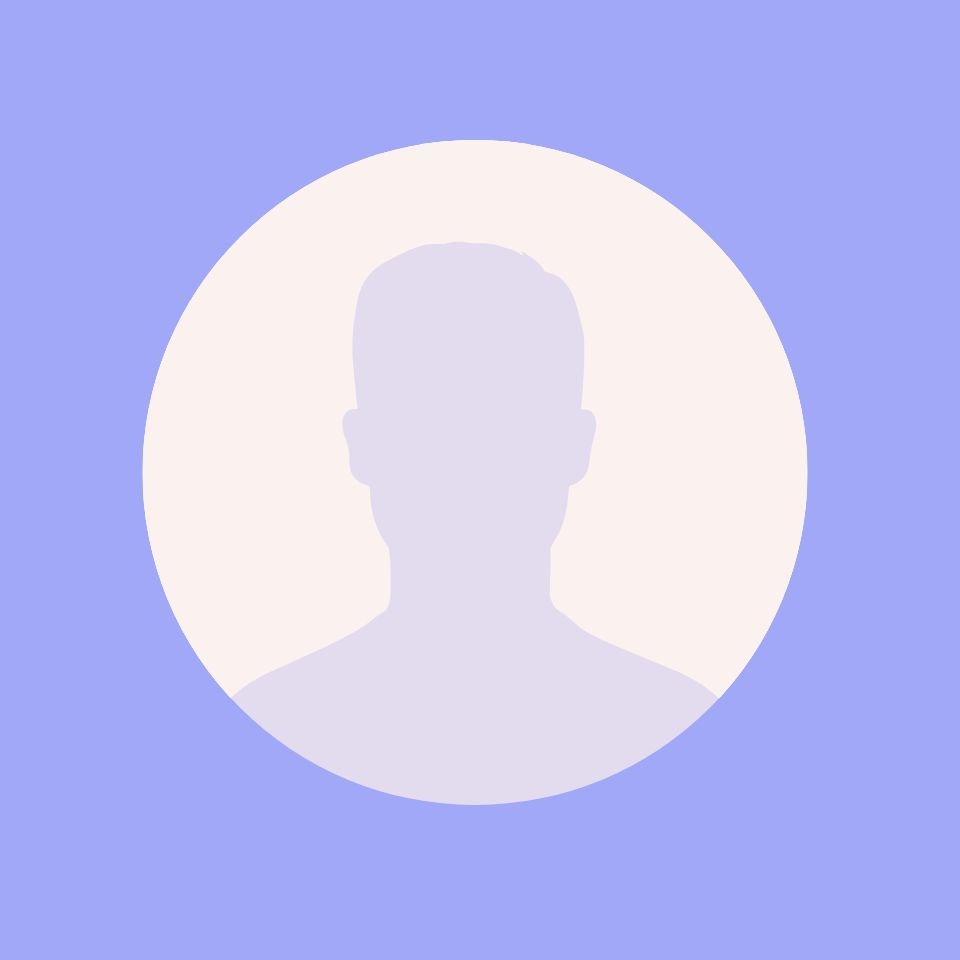 Silhouette of a person in a circular frame on a soft purple background, used as a placeholder for profile images.