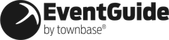 Logo of EventGuide by Townbase, featuring a stylized symbol alongside the brand name in bold lettering.