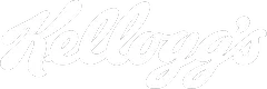 Kellogg's logo in white cursive font on a transparent background.