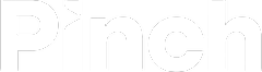 Logo of Pinch, featuring the word 'Pinch' in bold white letters on a transparent background.