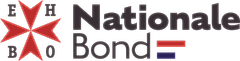 Logo of Nationale Bond featuring a red cross and the words 'Nationale Bond' with colored lines.