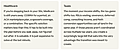 Two-column text graphic about healthcare and taxes, with headings and paragraphs on retirement planning.