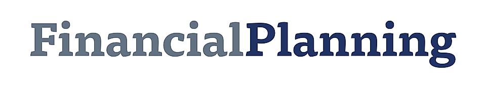 Text graphic featuring the words 'Financial Planning' in varying shades of blue and gray, with a modern font.