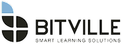 Logo of Bitville, featuring the name in bold with a blue accent and the tagline 'Smart Learning Solutions'.