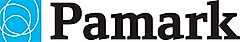 Logo of Pamark featuring stylized blue icon with concentric circles and bold black text for the company name.