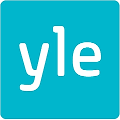 Logo of Yleisradio Oy (YLE), Finland's national public broadcasting company, featuring white text on a turquoise background.