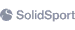 SolidSport logo with icon and wordmark on a transparent background