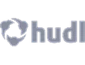 Hudl logo on a dark background