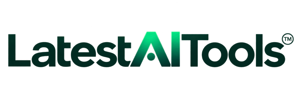 Latest AI Tools logo on a black background
